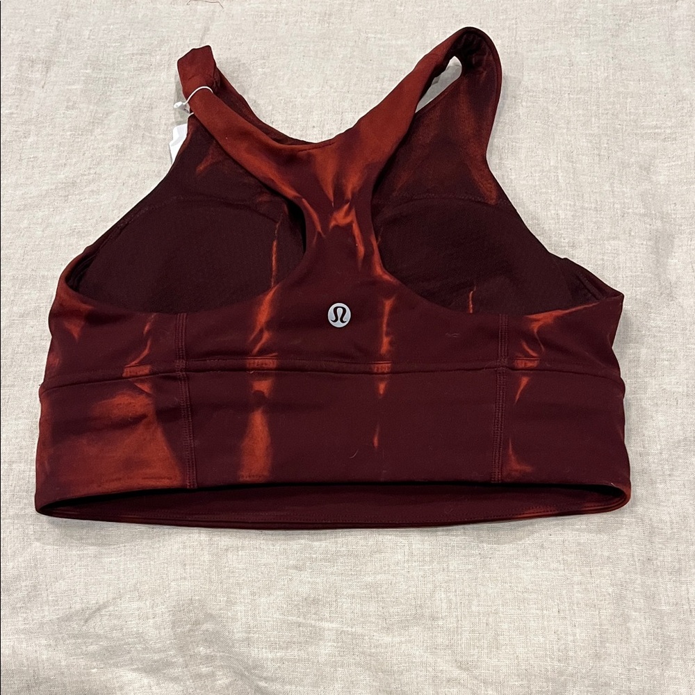 Lululemon NWT Red Tie-Dye Sports Bra - Picture 3 of 3